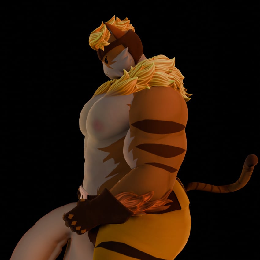 big_pecs flaccid_penis fortnite fortnite:_battle_royale gay huge_balls huge_cock james_meowscles male male_only marvel marvel_comics meowtooth_(fortnite) muscular_male side_profile side_view thick_thighs