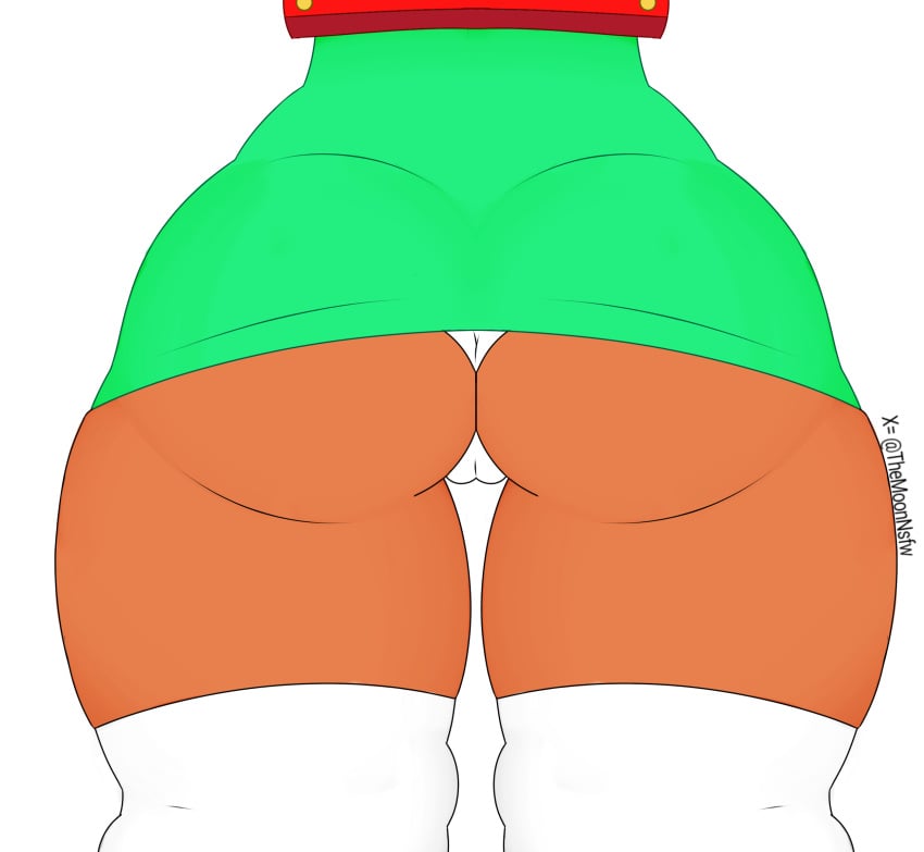 big_ass big_butt brawl_stars mini_skirt nita_(brawl_stars) skirt themoonbear_artist themoonnsfw_artist underwear uniform wedgie