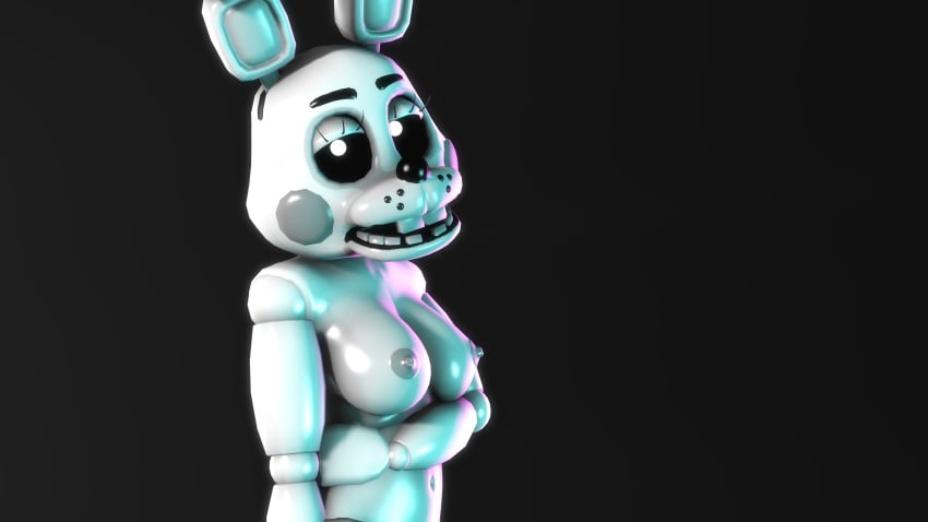 3d 4k arm_crossed arm_under_breasts black_eyes bunny bunny_ears bunny_girl disboi215 five_nights_at_freddy&#039;s five_nights_at_freddy&#039;s_2 five_nights_at_freddy&#039;s_world fnaf fnaf_world glowing_eyes grey_cheeks grey_nipples highres looking_at_viewer open_mouth pinup rosy_cheeks sfm solo source_filmmaker toy_bonnie_(fnaf) white_body white_breasts white_eyes white_rabbit_(fnaf)