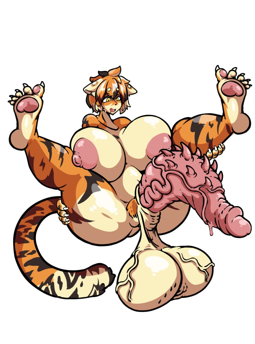 1futa anthro areolae arknights balls barbed_penis big_ass big_balls big_breasts big_penis erection furry furry_balls furry_female futa_only futanari gigantic_penis gigantic_testicles huge_ass huge_balls huge_breasts huge_cock hyper_balls hyper_breasts hyper_penis light_skin long_penis mrblackeye nipples penis sagging_balls solo source_request tiger waai_fu_(arknights)