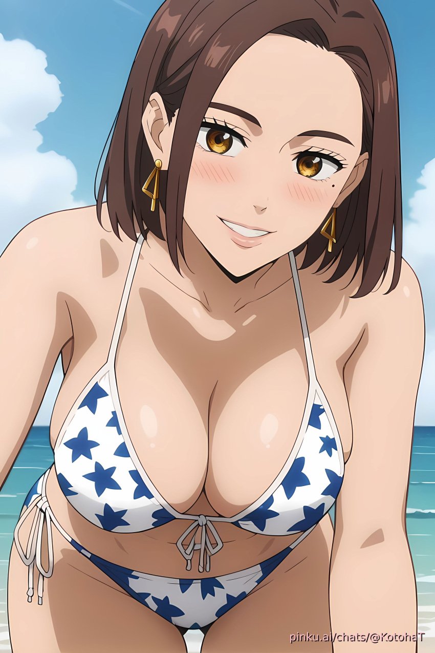 ai_generated aichat anime beach bikini cute girl kotoha_tachibana pinku pinku.ai pinkuai sexy wallpaper wind_breaker windbreaker