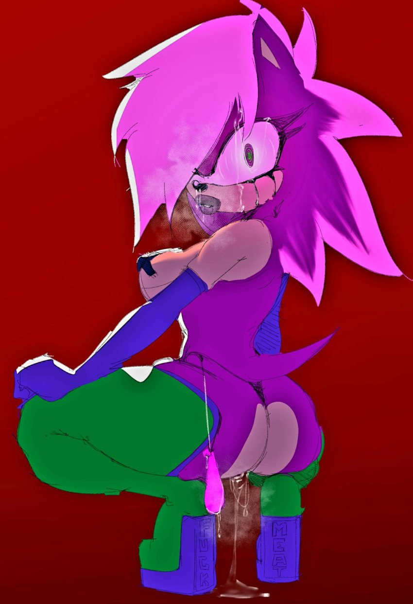 fat_lips furry g_string high_heel_boots high_heels lips lipstick messy mostly_nude platform_heels sex silencioarthub slavegirl slutwear slutwear_(silencioarthub) sonia_the_hedgehog sonic_(series) sonic_the_hedgehog_(series) sonic_underground used_condom wedge_heels