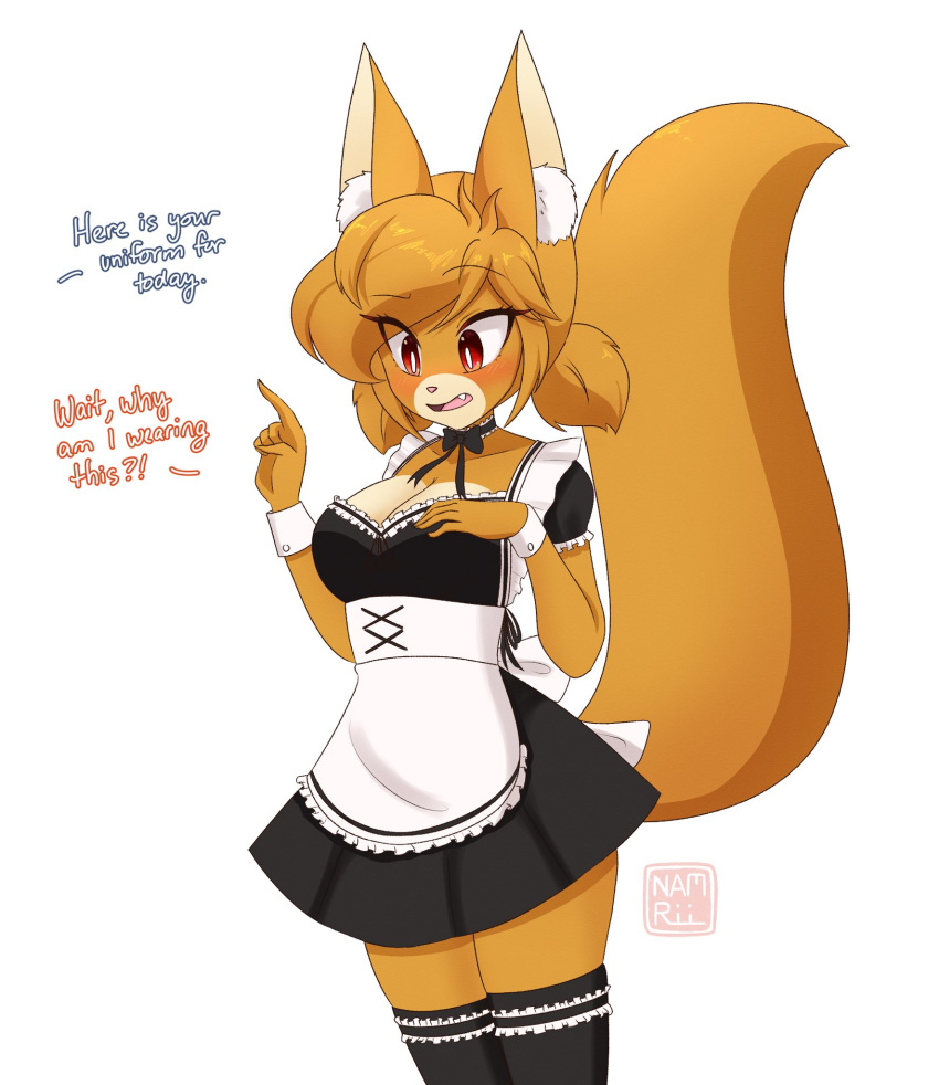 anthro bright_(namrii_) fox maid namrii_ oc old_design_bright tagme