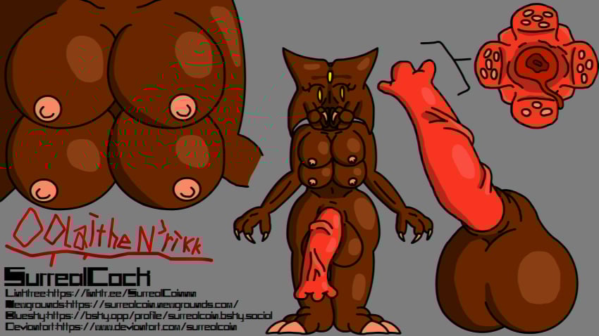 1girls 4_breasts alien alien_girl amateur_artist anthro bluesky_link boob_focus breast_focus claws crab_girl deviantart_link dick_focus female futanari intersex lewd multi_breast newgrounds_url nude oc oolaithe_n'rikk penis_focus portrait self_upload strange strange_penis surrealcock ugly unusual_anatomy unusual_genitalia unusual_penis weird