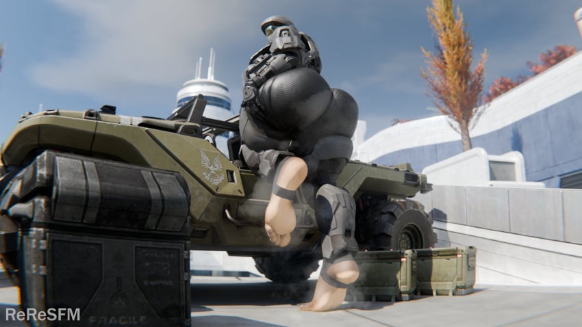 1girls 3d armor ass ass_bigger_than_head behind_view big_ass big_butt bubble_butt clothing curvaceous curvy curvy_figure feet female female_only foot_fetish halo_(series) helmet huge_ass looking_back low-angle_view mostly_clothed musk musk_clouds musky_feet reresfm solo solo_female spartan_(halo) steam steamy_feet thick_thighs tight_clothing voluptuous voluptuous_female wide_hips