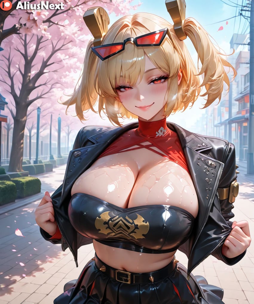 1girls ai_generated aliusnext big_ass big_breasts blonde_female blonde_hair blonde_hair_female breasts breasts burnice_white crop_top female hi_res high_resolution highres hoyoverse huge_ass huge_breasts light-skinned_female light_skin lingerie massive_ass massive_breasts mature mature_female mihoyo patreon red_eyes sweat sweatdrop sweating sweaty sweaty_body sweaty_breasts thick thick_ass thick_hips thick_legs thick_lips thick_thighs zenless_zone_zero