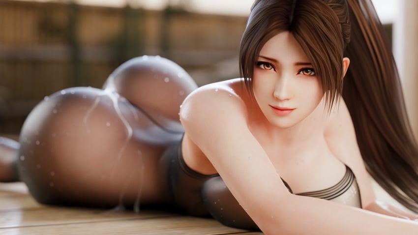 1girls 2023 3d akiryo akiyamaryo big_breasts blender bodysuit brown_eyes brown_hair dead_or_alive dead_or_alive_5 detailed_background fatal_fury female king_of_fighters lips looking_at_viewer mai_shiranui smile smiling smiling_at_viewer snk solo solo_female tecmo transparent_clothing
