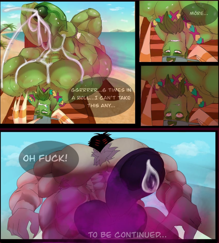 _shroom anthro anthrofied asolchan bara bloomerang_(pvz) comic completely_nude completely_nude_male dialogue erect_penis erection gay guard-shroom_(pvz) humanoid humanoid_genitalia humanoid_penis male male_only muscular muscular_anthro muscular_male nude nude_male plant plants_vs._zombies plants_vs_zombies plants_vs_zombies_2:_it's_about_time