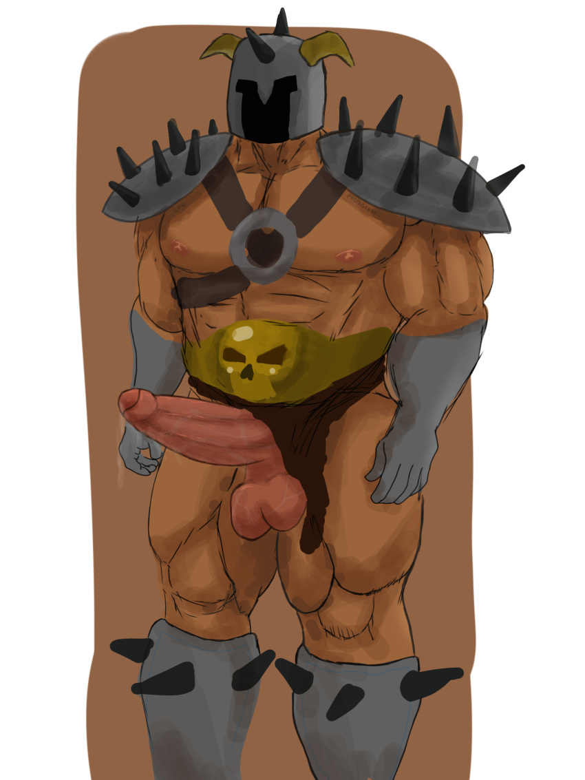 bara baralover100 baratus big_penis big_thighs cock helmet hexen male male_only masked muscular pecs