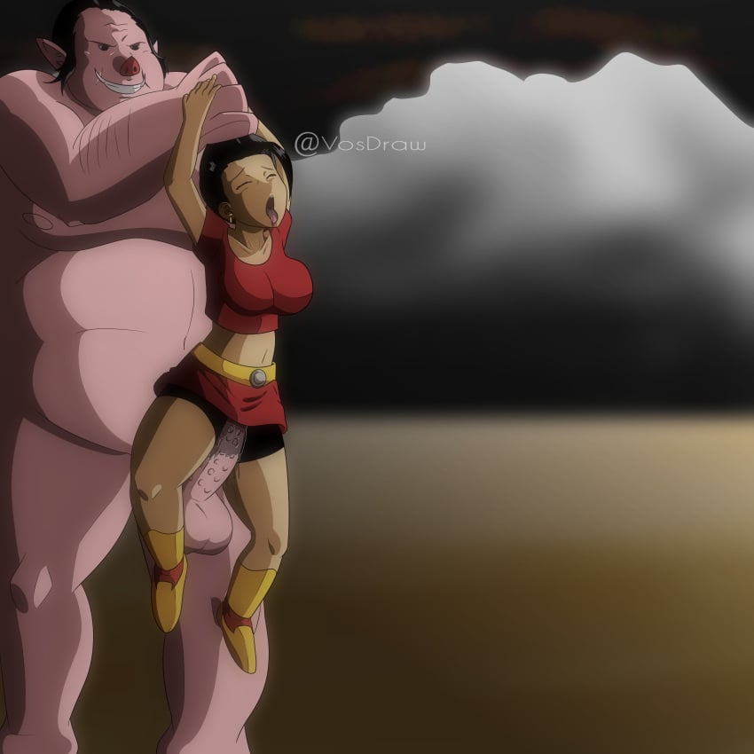 1boy 1girls age_difference alien big_balls big_breasts big_penis dragon_ball dragon_ball_super fat_man female forced huge_balls huge_cock kale large_penis male monster monster_cock napapa penis pig_man rape size_difference teenage_girl teenager ugly_man