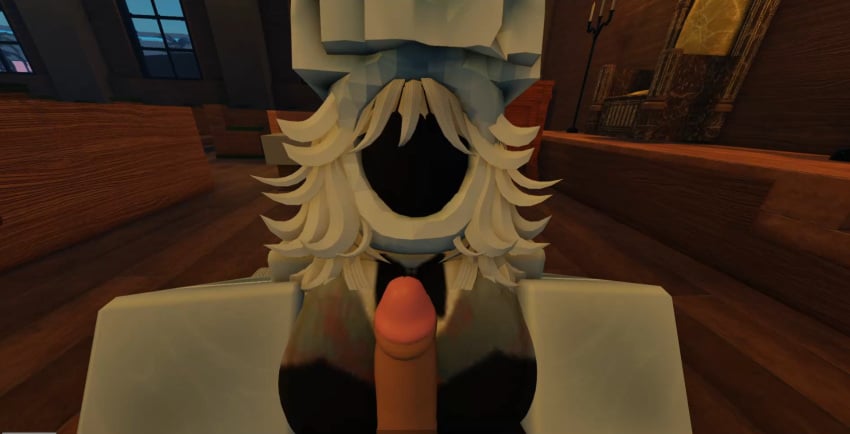 1boy 1girls 3d artist_request blue_skin boobjob bunnysuit church cock dick female girl minos_prime_(ultrakill) paizuri prime_soul roblox robloxian rule_63 source_request tagme titfuck titjob ultrakill white_hair