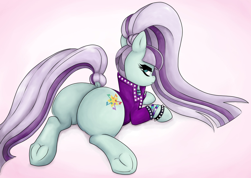 1girls ass bubble_butt coloratura_(mlp) dat_ass dumptruck_ass fat_ass friendship_is_magic huge_ass long_hair long_tail looking_at_viewer my_little_pony my_little_pony_friendship_is_magic pony solo