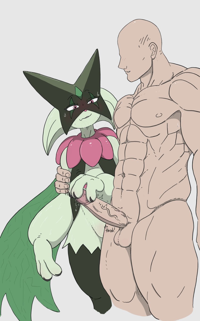 female male male_human/female_pokemon meowscarada nude_male pheroviran pokemon pokemon_(species)