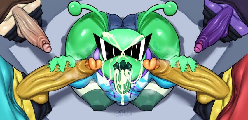 2d 2d_(artwork) 2d_artwork 5boys alien alien_boy big_ass big_butt bulge cum cum_in_mouth cumshot femboy feminine_boy gangbang glasses green_tongue handjob hands_on_penis hoodie lewdyant lofasnofa multicolored_penis multiple_boys open_mouth rate_my_avatar roblox roblox_game robloxian shorts stroking_penis thick_ass thick_thighs thigh_highs tongue tongue_out