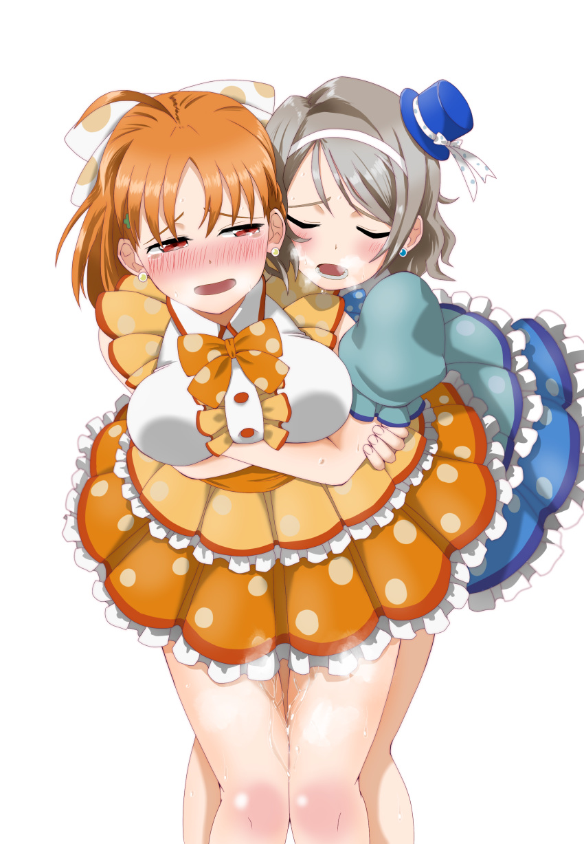 dress from_behind from_behind_position futa_on_female futanari idol implied_sex love_live! love_live!_sunshine!! sex standing standing_sex takami_chika thighs watanabe_you