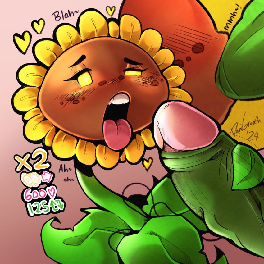 1boy 1boy1girl 1girls anthro anthrofied ass breasts breasts danigrex2n fellatio female flora_fauna handjob oral penis plant plant_girl plant_humanoid plantie plants_vs._zombies plants_vs_zombies popcap_games pussy sucking_penis sunflower_(pvz)