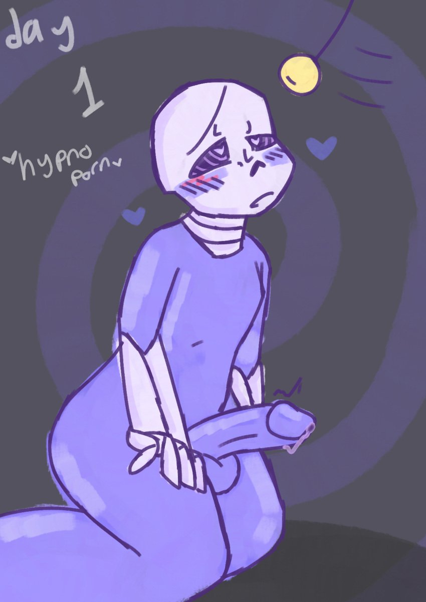 cross_sans cross_sans_(fan_character) hypno hypnosis kinktober kinktober_2024 monster_boy sans sans_au undertale undertale_au xtale