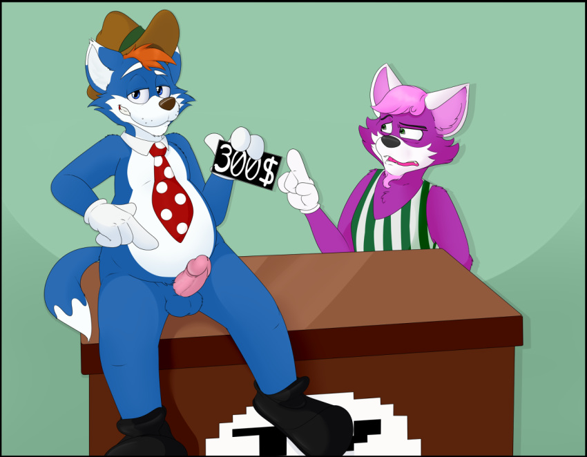 anthro feline male male_only neenya presenting rockin'_kats sitting willy