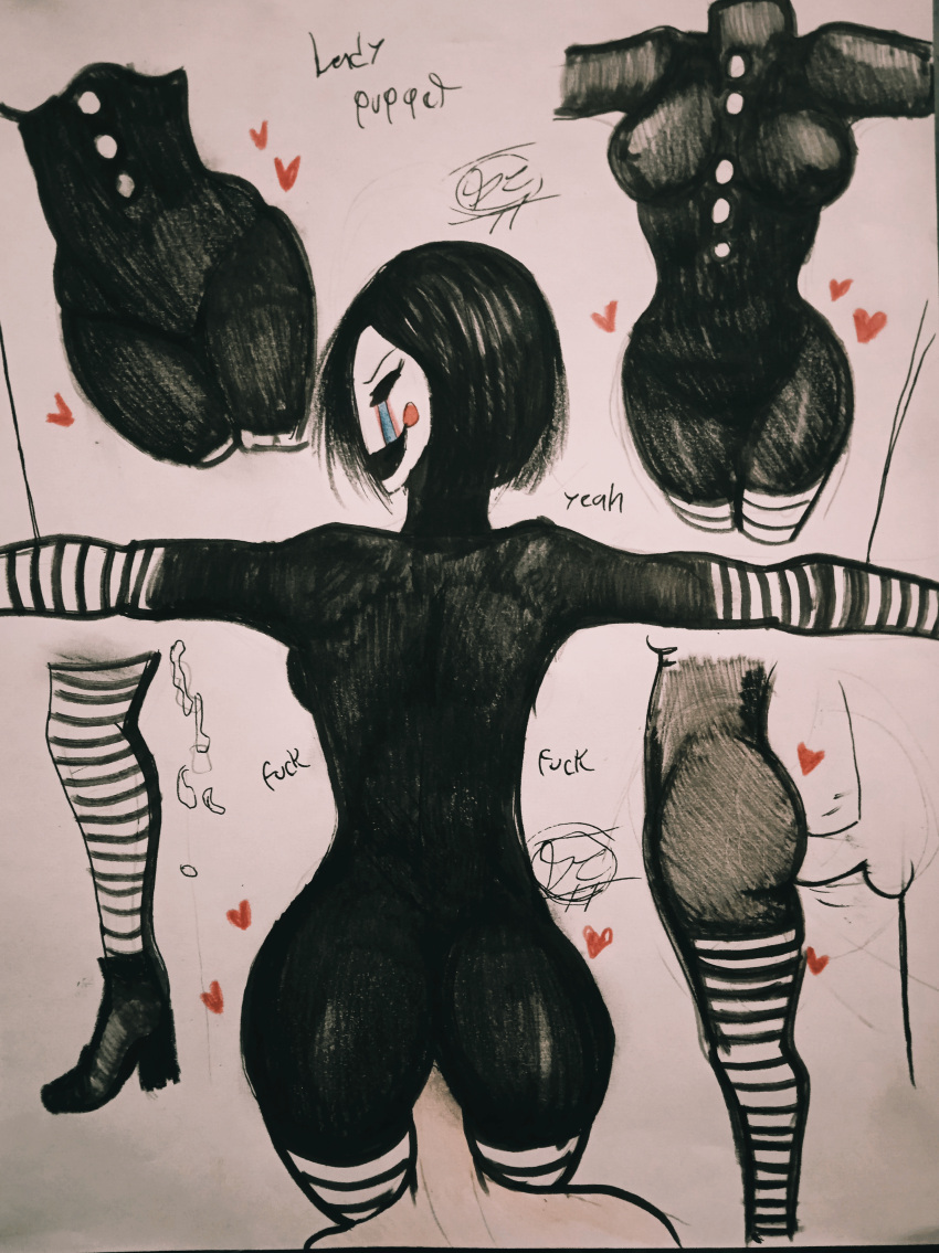 ada_wong big_ass big_breasts cum dario dario_loco_ female five_nights_at_freddy's fnaf marionette_(fnaf) partial_male penetration puppet_(fnaf) resident_evil resident_evil_4