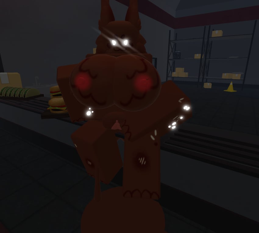 1girls 3d ass big_breasts breasts brown_fur brown_markings brown_skin chocolate chocolate_ice_cream female female_only furry game glowing_eyes glowing_markings ice_cream ice_cream_drip ice_cream_girl kaiju_paradise multicolored_body pink_nipples presenting presenting_pussy puddle pussy roblox roblox_game roblox_studio spread_legs spread_pussy spreading sprinklekit_(kaiju_paradise) sprinkles two_tone_body uwu_cat_(artist) video_games white_glow