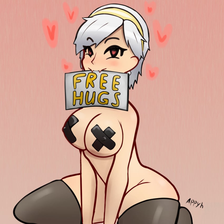 1girls appyh breasts dead_ahead female free_hugs_(dead_ahead) humanized self_upload tagme