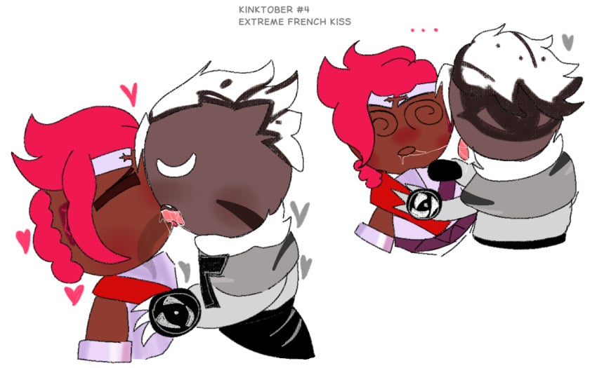 ... 2boys 99cookiepiss @_@ armor blush blushing brown_skin clothed clothes colored cookie_run cookie_run_kingdom crunchy_chip_cookie dark-skinned_male dark_skin dazed deep_kiss deep_kissing dizzy_eyes extreme_french_kiss eyes_closed french_kiss french_kissing gay hands_on_shoulders heart heart_symbol kinktober kinktober_2024 kiss kiss_on_lips kissing long_tongue no_genitals saliva saliva_on_face saliva_string side_view tongue tongue_in_mouth tongue_in_throat tongue_kiss tongue_out wackymustdie white_background wildberry_cookie x-ray yaoi