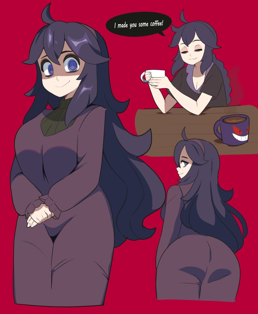 1girls ass ass_focus breasts cleavage clothed clothing creatures_(company) digicheeze female female_focus female_only game_freak hex_maniac human jpeg nintendo npc npc_trainer pokemon pokemon_trainer purple_hair