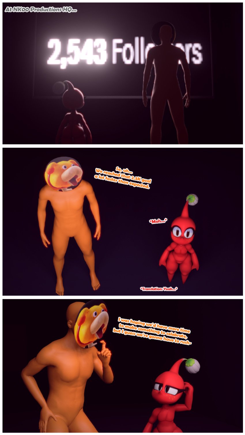 3d blender comic confused dialogue looking_at_screen luiske476 nkaiz00 pikmin self-insert shocked_expression staring