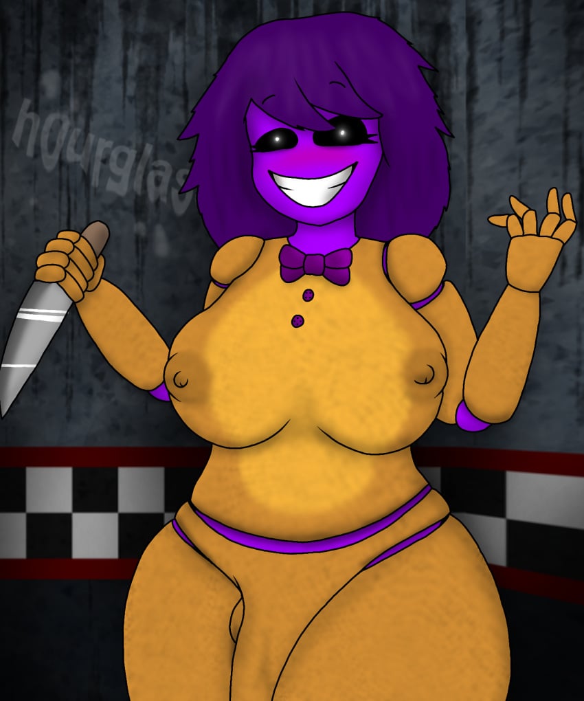 1futa artist_logo artist_name ass assassin background background_text big_ass big_breasts big_butt big_penis black_eyes breasts bunny_costume bunnysuit five_nights_at_freddy's five_nights_at_freddy's_4 flaccid futa_only futanari h0urglass_(artist) huge_ass huge_balls huge_butt humanoid humanoid_penis knife penis purple_body purple_hair scottgames shadow smile smiley_face solo spring_bonnie spring_bonnie_(fnaf) standing suit text wall wendy_afton william_afton yellow_suit