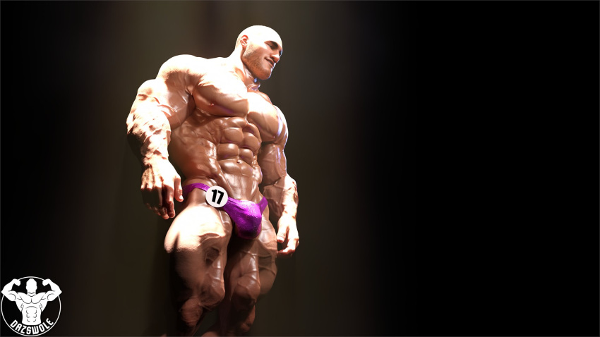 1boy 1human 3d 3d_model bara bara_tits bodybuilder bulging_biceps dazswole male male_focus male_only male_pov muscles muscular muscular_male solo solo_male spotlight