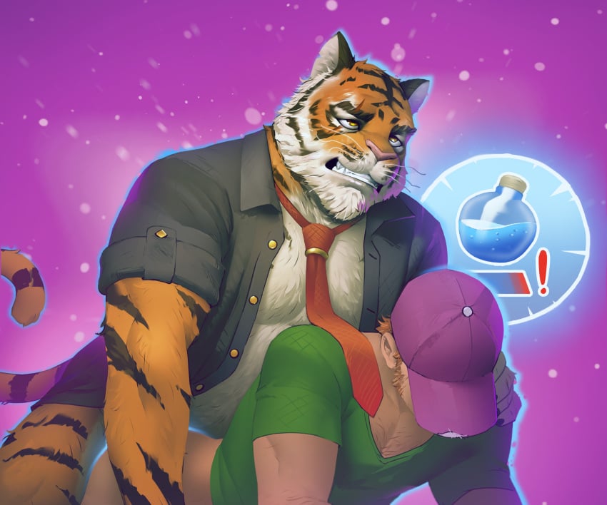 anal anal_sex anthro anthro_penetrating anthro_penetrating_human body_hair bottomless bottomless_male chest_hair clothed clothing doggy_style duo epic_games eye_scar facial_hair facial_scar felid fortnite from_behind_position fur gay hair hat headgear headwear hi_res highpups holding_partner human human_on_anthro human_penetrated interspecies larger_anthro larger_male male male/male male_only male_penetrated male_penetrating male_penetrating_male mammal multicolored_body multicolored_fur muscular muscular_anthro muscular_male necktie open_clothing open_shirt open_topwear orange_body orange_fur orange_hair oscar_(fortnite) pantherine pecs penetration penile penile_penetration penis_in_ass scar sex shirt sideburns size_difference smaller_human smaller_male smaller_penetrated striped_body striped_fur stripes tiger topwear white_body white_fur