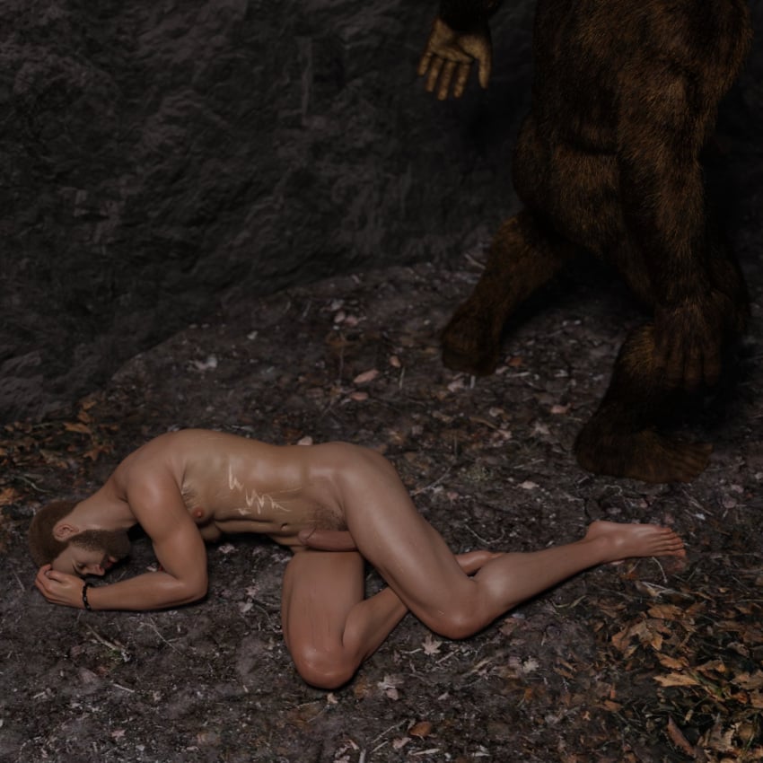 1human 2boys 2males bigfoot cum cum_on_stomach dangerous_beast finished finished_sex gay gay_domination gay_sex helpless helpless_male human_focus humanoid_monster humanoid_on_human left_alone_after_sex male/male male_only male_victim manhandled outdoor_nudity outdoors passed_out post_orgasm post_sex raped raped_by_monster satisfied unconscious unconscious_male unknown_character unknown_male used used_like_a_toy wereorc_(artist) writhing