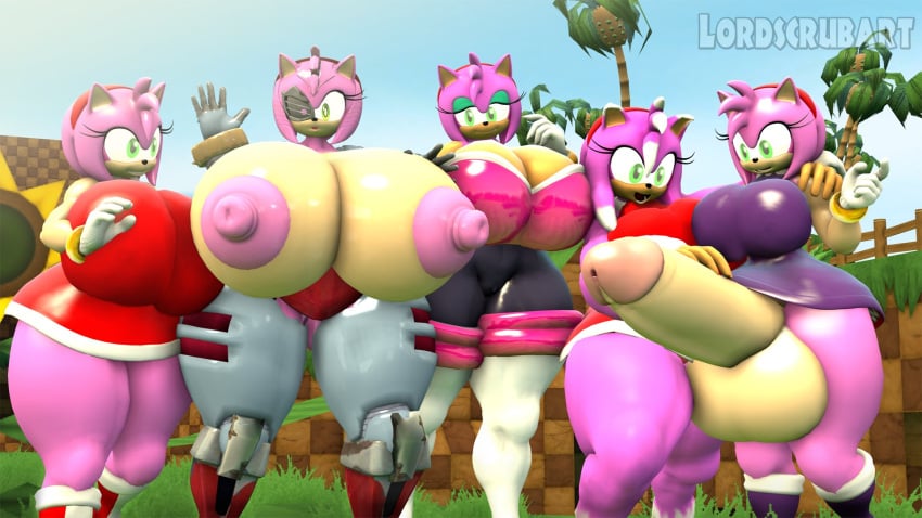 3d 3d_(artwork) 4girls amy_rose amy_rose_the_werehog amy_the_bat ass_bigger_than_head balls_bigger_than_head big_ass big_breasts big_nipples blaze_the_cat_(cosplay) boob_window breasts_bigger_than_head clothed female futanari handjob huge_ass huge_balls huge_breasts hyper hyper_ass hyper_balls hyper_breasts hyper_penis jealous lordscrubart no_bra no_underwear penis robot robot_girl rouge_the_bat rouge_the_bat_(cosplay) rusty_rose sideass sideboob sonic_(series) sonic_prime underass