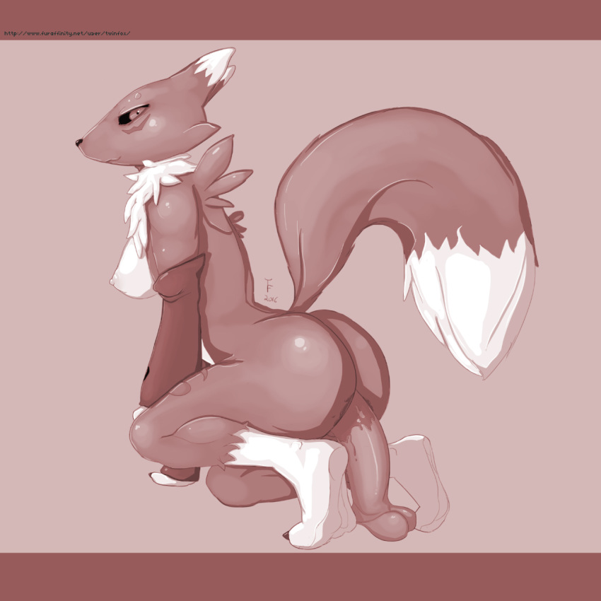 2016 anthro arm_warmers ass balls big_ass big_penis black_sclera breasts canine chest_tuft digimon dildo female fox fur half-closed_eyes highres looking_at_viewer mammal masturbation monochrome nude penetration penis pussy_juice raised_tail renamon sex_toy sideboob smile solo tail toying_self tuft twinfox vaginal_masturbation vaginal_penetration