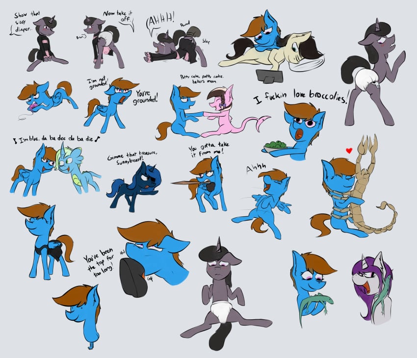 absurd_res arachnid arthropod clothed clothing crossdressing diaper equine fan_character fellatio forced furry_only hi_res horse lizard male mammal marsminer my_little_pony oral pirate pone_keith pony rape reptile scalie scorpion sex sunnyside yaoi yarn