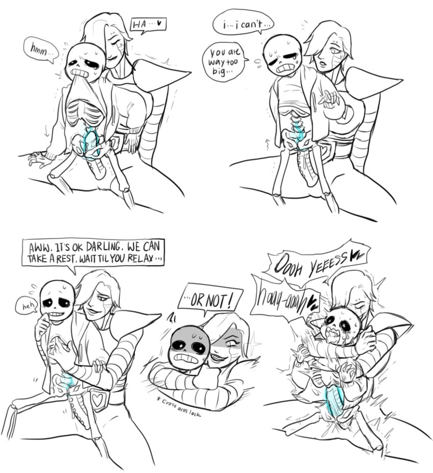 2boys animated_skeleton big_dom big_dom_small_sub big_penis bigger_dom bigger_dom_smaller_sub bigger_male bigger_penetrating bigger_penetrating_smaller biting_clothes biting_shirt blush bone clothed clothing comic crying crying_with_eyes_open dialogue duo english_text erection force forced gay girly hair_over_one_eye heart humanoid humanoid_robot hurt hurt_expression larger_male larger_penetrating larger_penetrating_smaller machine male male/male male_only mettaton mettaton_ex monochrome monster open_mouth penetration penis questionable_consent robot robot_humanoid robotic_penis sans sans_(undertale) sex simple_background skeleton small_sub small_sub_big_dom smaller_penetrated smaller_sub smaller_sub_bigger_dom smile tears text thesourceofmysins tongue undead undertale undertale_(series) video_games yaoi