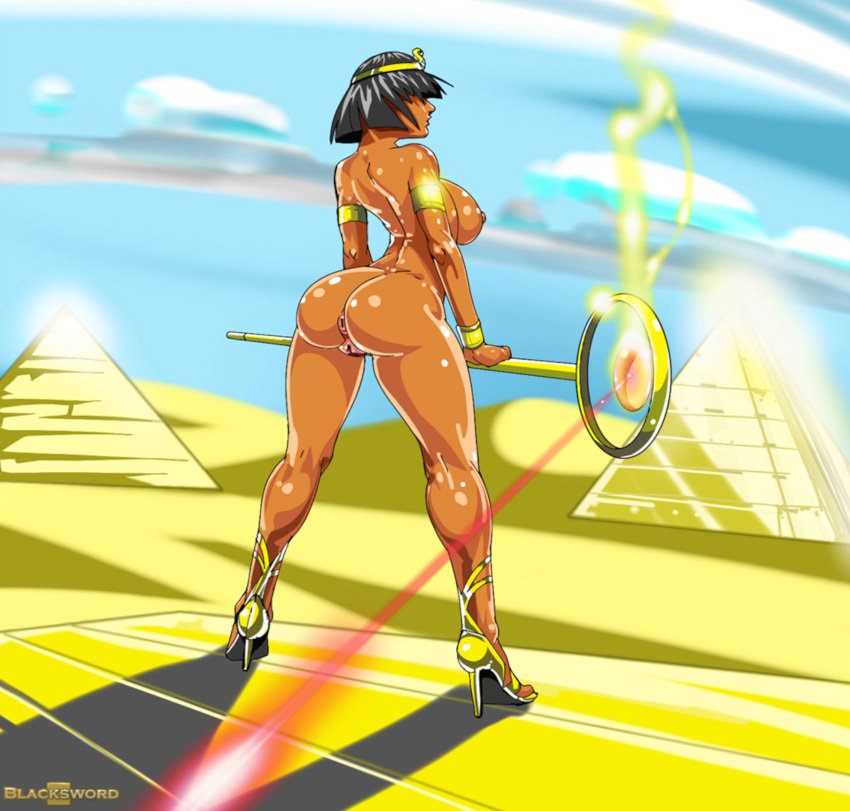 blacksword blunt_bangs bob_cut egyptian legend_of_queen_opala nude nude_female queen_opala