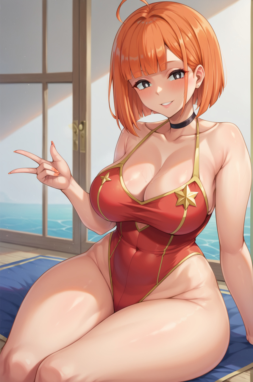 ai_generated kawaii_waifus mcdonald's mom_(japanese_mcdonald's_commercial) patreon preview swimsuit yoru_mac