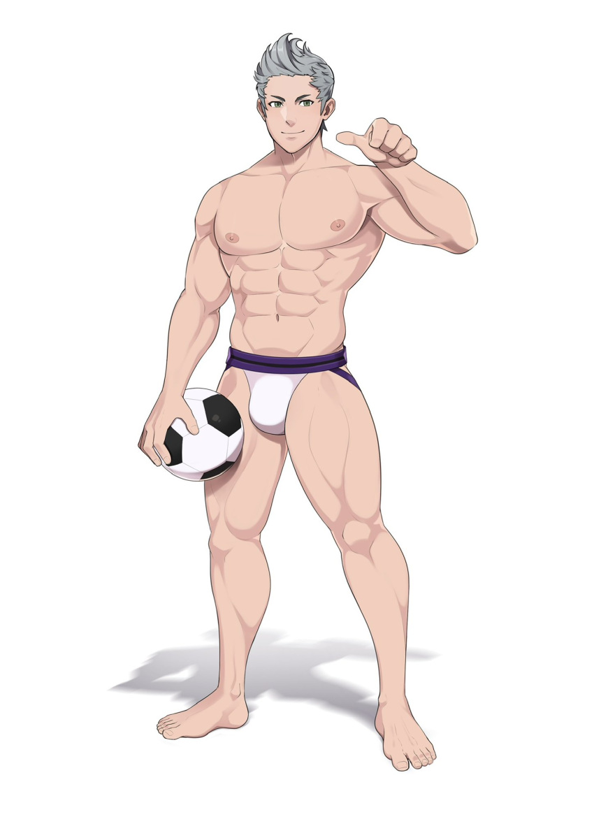 fire_emblem fire_emblem_fates geckobara jock jockstrap jockstrap_only masculine silas_(fire_emblem) solo solo_male