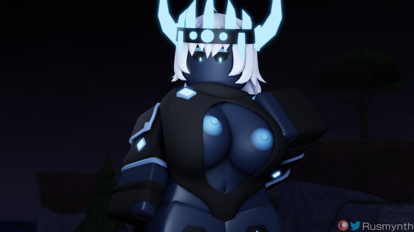 1girls 3d breasts breasts_exposed fallen_king roblox roblox_game robloxian rule_63 rusmynth solo tagme tower_defense_simulator