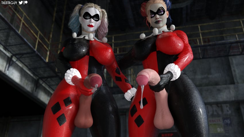 2dickgirls 2futas 3d 3d_(artwork) batman:_arkham_knight batman_(series) big_penis blonde_hair bodysuit cock cum dc dc_comics dickgirl dominant dominant_futanari dripping dripping_cum dyed_hair erect_penis erection futa_focus futa_only futadom futanari harley_quinn harley_quinn_(arkham) harley_quinn_(arkham_knight) harley_quinn_(classic) harley_quinn_(suicide_squad_game) holding_penis imminent_oral imminent_sex looking_at_camera looking_at_viewer looking_down massive_cock massive_penis point_of_view pov ripped_bodysuit ripped_clothing submissive submissive_pov suicide_squad suicide_squad:_kill_the_justice_league taker_pov thentrguy veiny_penis