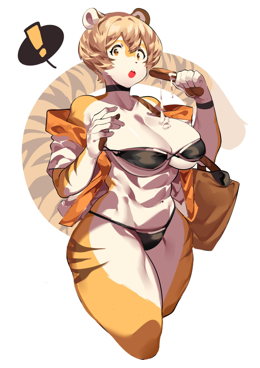 big_breasts breasts cleavage feline female furry mei_xiang mx99926 tagme thick_thighs tiger tiger_girl wide_hips