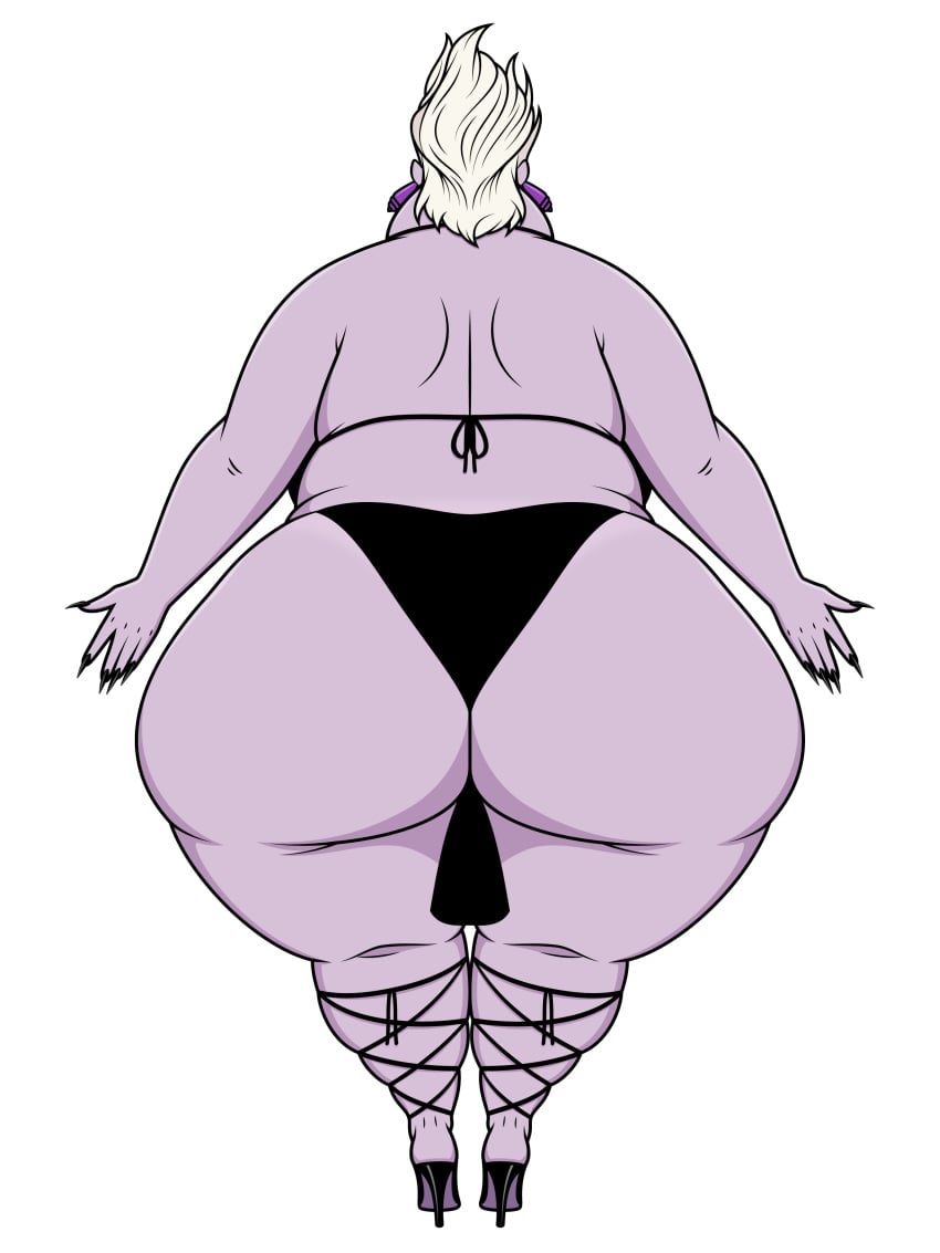 1girls ass ass_focus ass_grab ass_up back_view bbw big_ass big_butt big_thighs black_nails chubby chubby_female disney disney_villains dress dress_inside_ass earrings female female_focus female_only gilf granny heels high_heels huge_ass huge_butt huge_thighs humanoid jk94 large_ass mature mature_female mature_woman necklace obese obese_female old_woman overweight overweight_female purple_body purple_skin solo solo_female solo_focus tagme tanned tanned_female tanned_skin the_little_mermaid thick thick_ass thick_butt thick_hips thick_legs thick_thighs ursula ursula_(the_little_mermaid) white_background white_hair