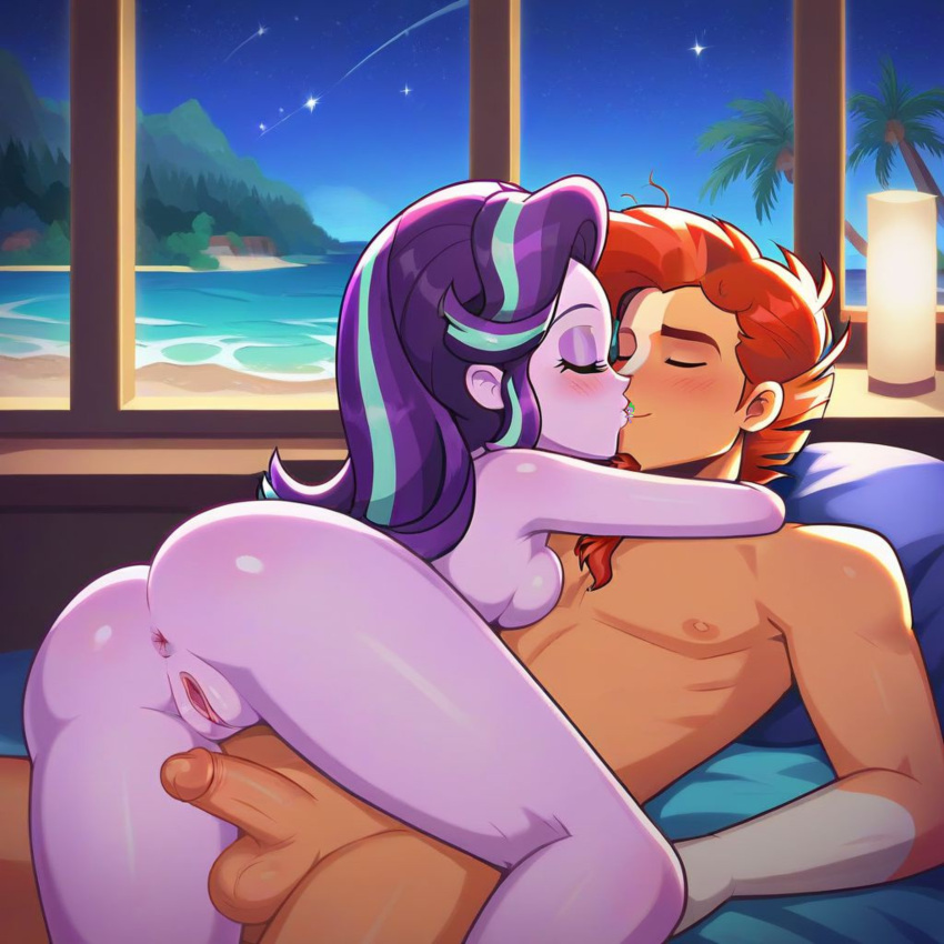 equestria_girls female human human_only humanized male/female my_little_pony penis pussy sex spike_(mlp) starlight_glimmer straight sunburst_(mlp)