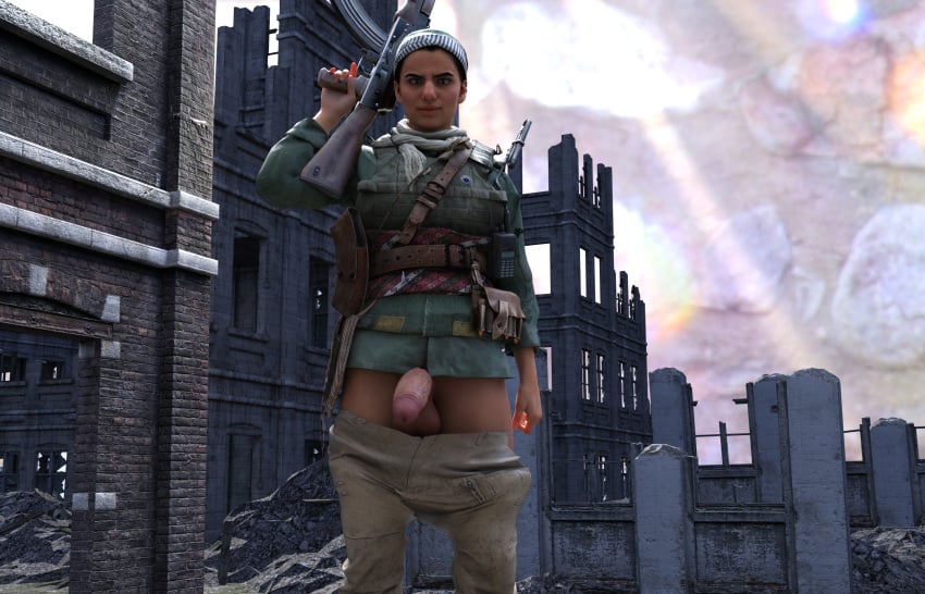 1futa 3d call_of_duty dickgirl farah_karim futa_only futa_solo futanari looking_at_viewer spodvohomg