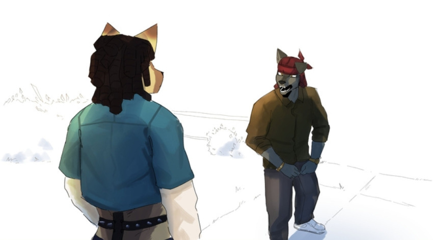 anthro franklin goon_(goonie_san) goonie-san grand_theft_auto_v lamar_davi