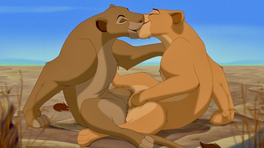 16:9 disney duo female female/female female_feral feral feral_on_feral kissing making_out sarabi_(the_lion_king) sex the_lion_king tribadism vaginal_penetration widescreen zica