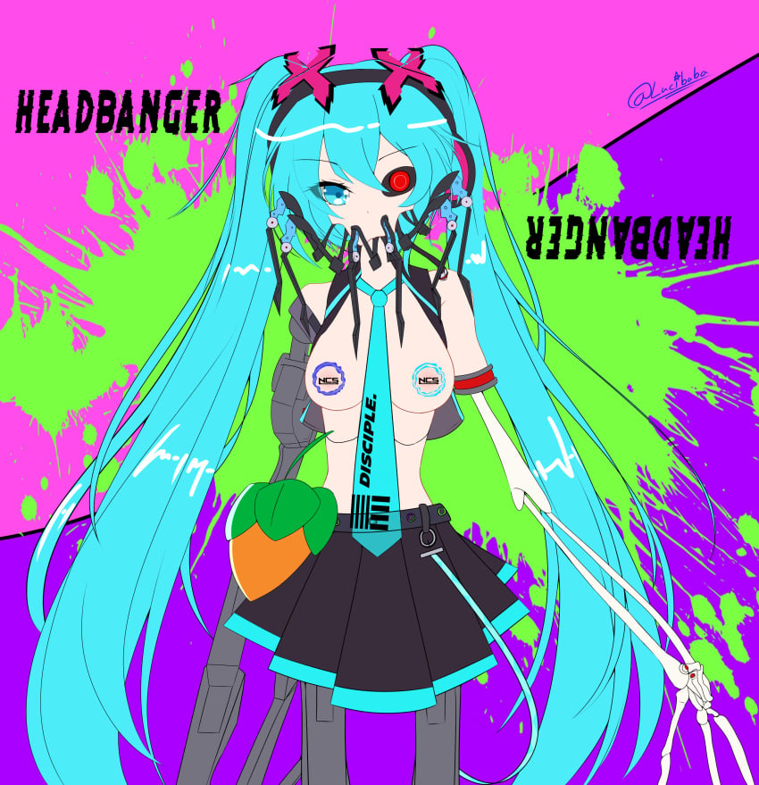 ableton breasts_out calne_ca disciple_(record_label) excision fanloid fl_studio hatsune_miku lucibaba ncs nocppyrightsounds riddim robot robot_girl scary twintails vocaloid