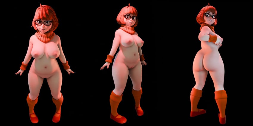 1female 3d 3d_model ass big_ass big_breasts big_butt big_buttocks big_nipples black_background black_glasses blender blender_eevee breasts brown_eyes cartoon_network cute fat fat_ass fat_female fat_woman female female_focus female_only freckles freckles_on_ass freckles_on_breasts freckles_on_face freckles_on_shoulders full_body glasses hanna-barbera kneehighs large_breasts looking_at_viewer lx_art naked naked_female nipples nude nude_female orange_socks pussy red_hair red_shoes render scarf scooby-doo scooby-doo_(series) shoes short_hair smile socks solo solo_female solo_focus velma_(series) velma_dinkley velma_dinkley_(velma) warner_brothers