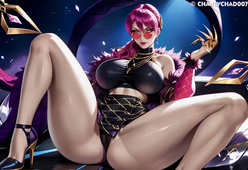 ai_generated big_breasts charlychad007 evelynn k/da_evelynn k/da_series league_of_legends thick_thighs wide_hips